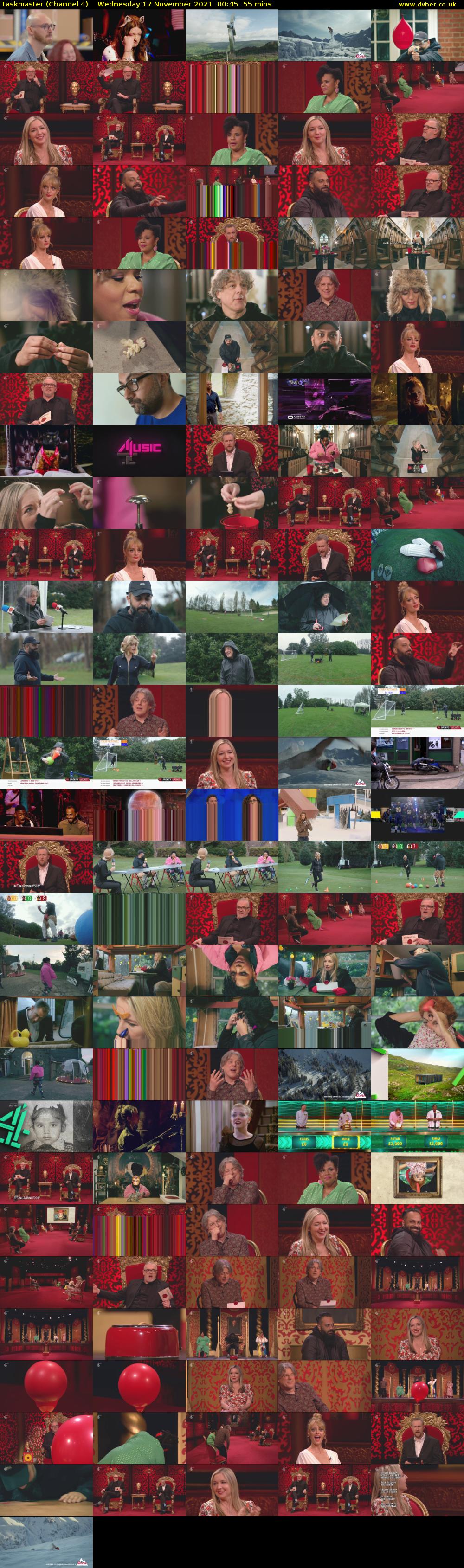 Taskmaster (Channel 4) Wednesday 17 November 2021 00:45 - 01:40