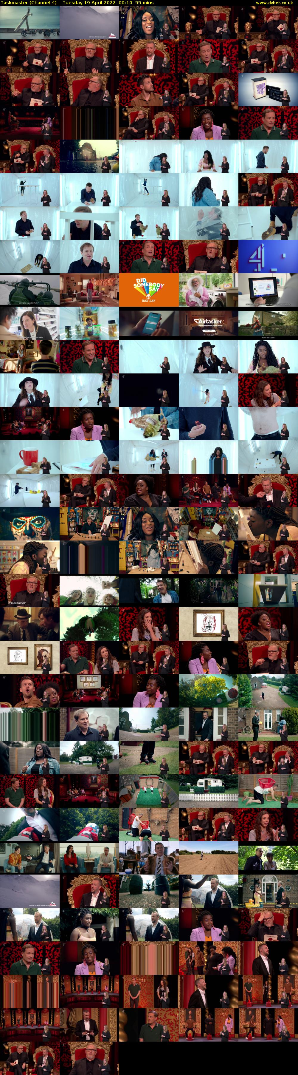 Taskmaster (Channel 4) Tuesday 19 April 2022 00:10 - 01:05