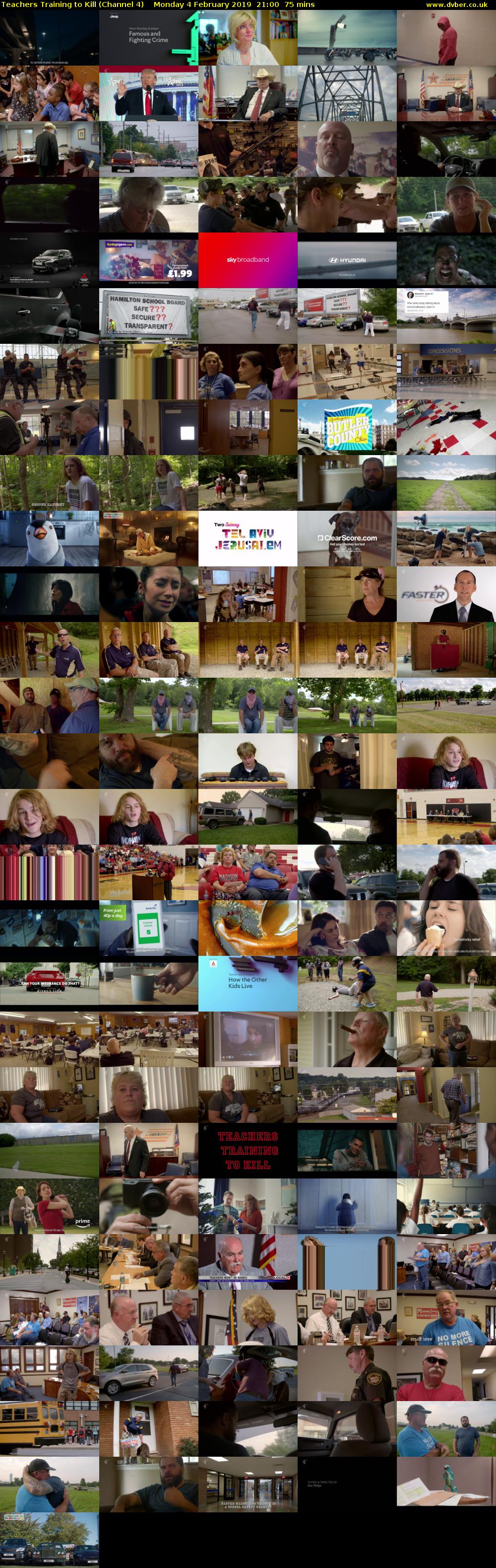 Teachers Training to Kill (Channel 4) Monday 4 February 2019 21:00 - 22:15
