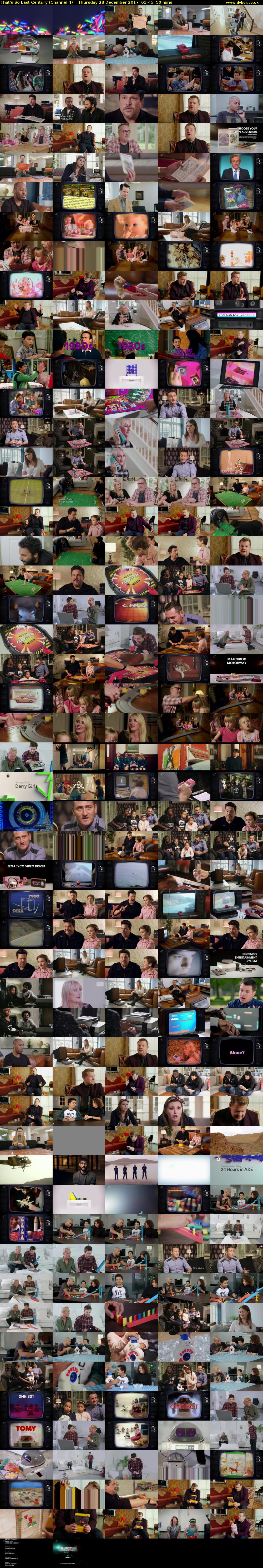 That's So Last Century (Channel 4) Thursday 28 December 2017 01:45 - 02:35