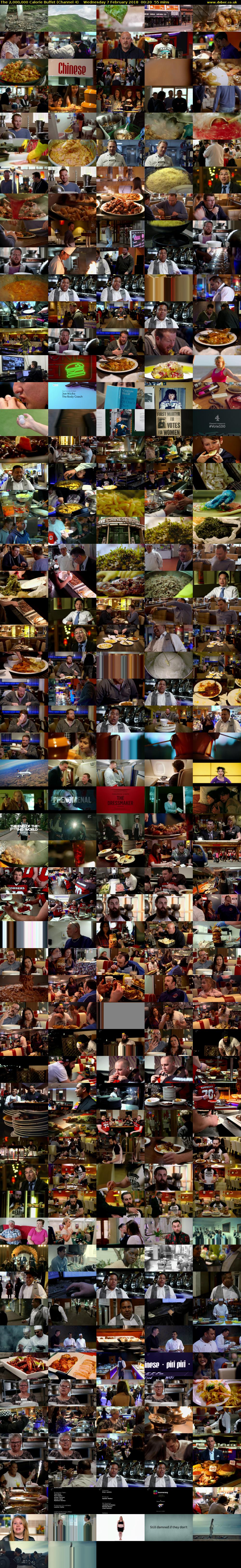The 2,000,000 Calorie Buffet (Channel 4) Wednesday 7 February 2018 00:20 - 01:15