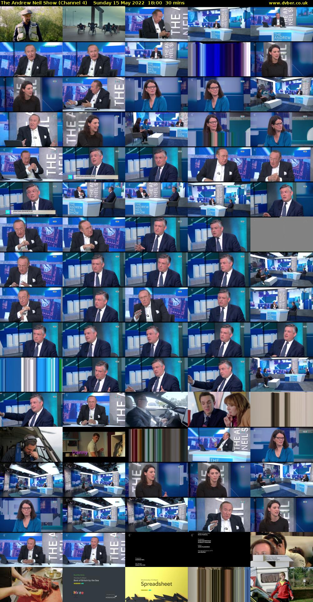 The Andrew Neil Show (Channel 4) Sunday 15 May 2022 18:00 - 18:30