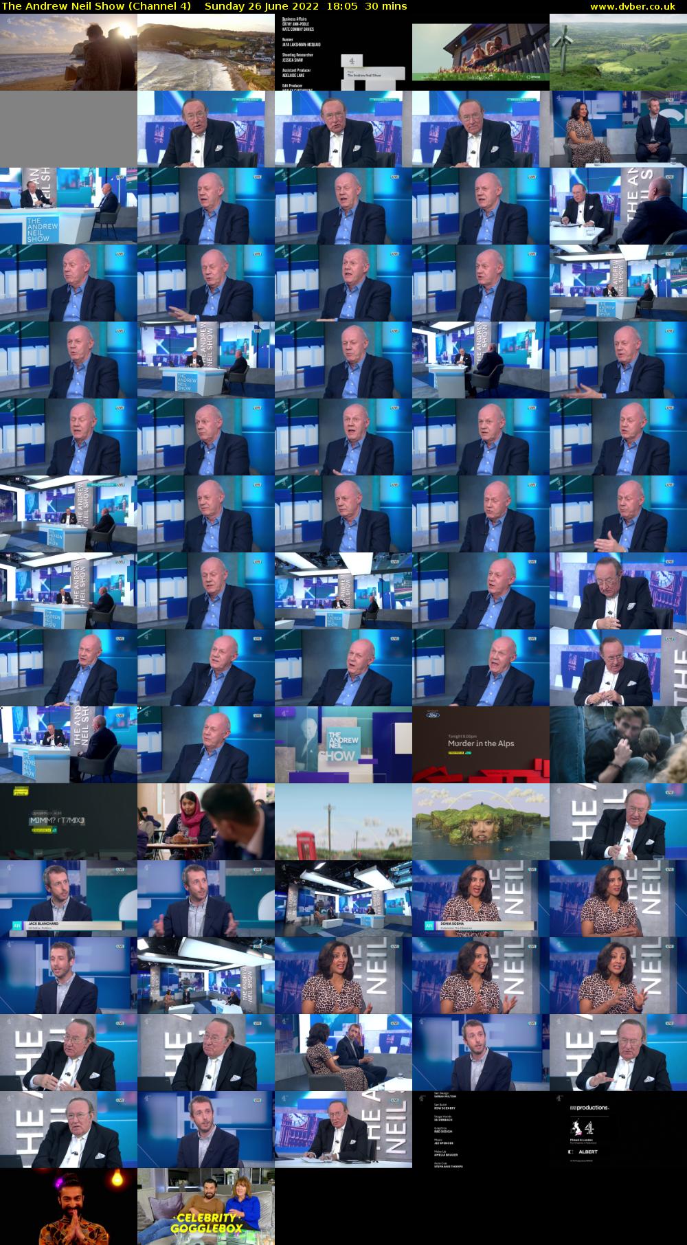 The Andrew Neil Show (Channel 4) Sunday 26 June 2022 18:05 - 18:35