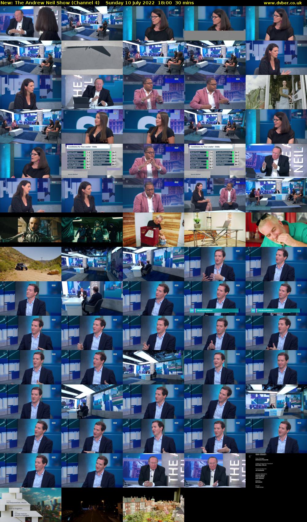 The Andrew Neil Show (Channel 4) Sunday 10 July 2022 18:00 - 18:30
