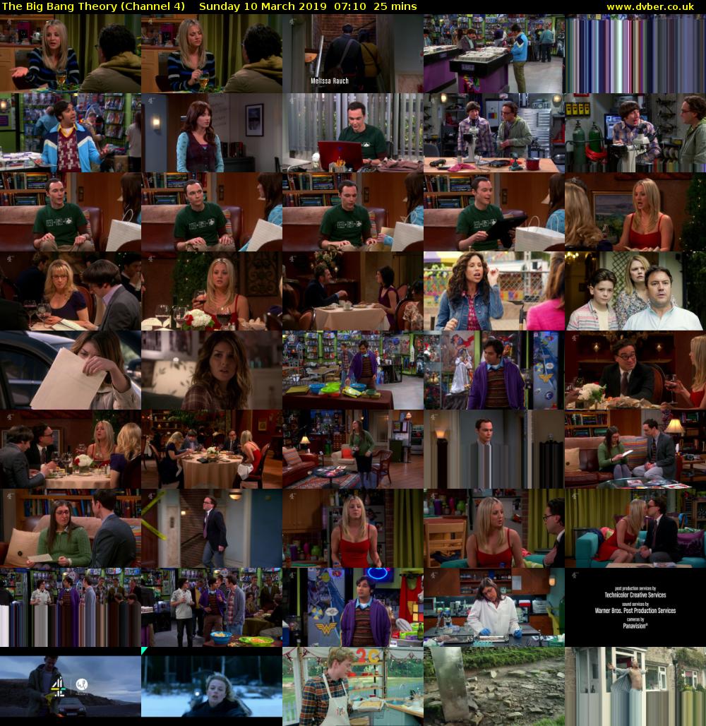 The Big Bang Theory (Channel 4) Sunday 10 March 2019 07:10 - 07:35