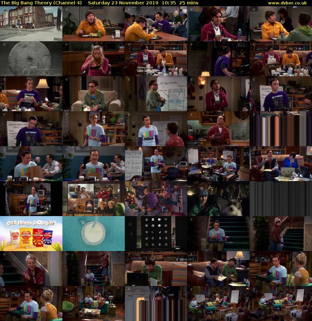 The Big Bang Theory (Channel 4) Saturday 23 November 2019 10:35 - 11:00