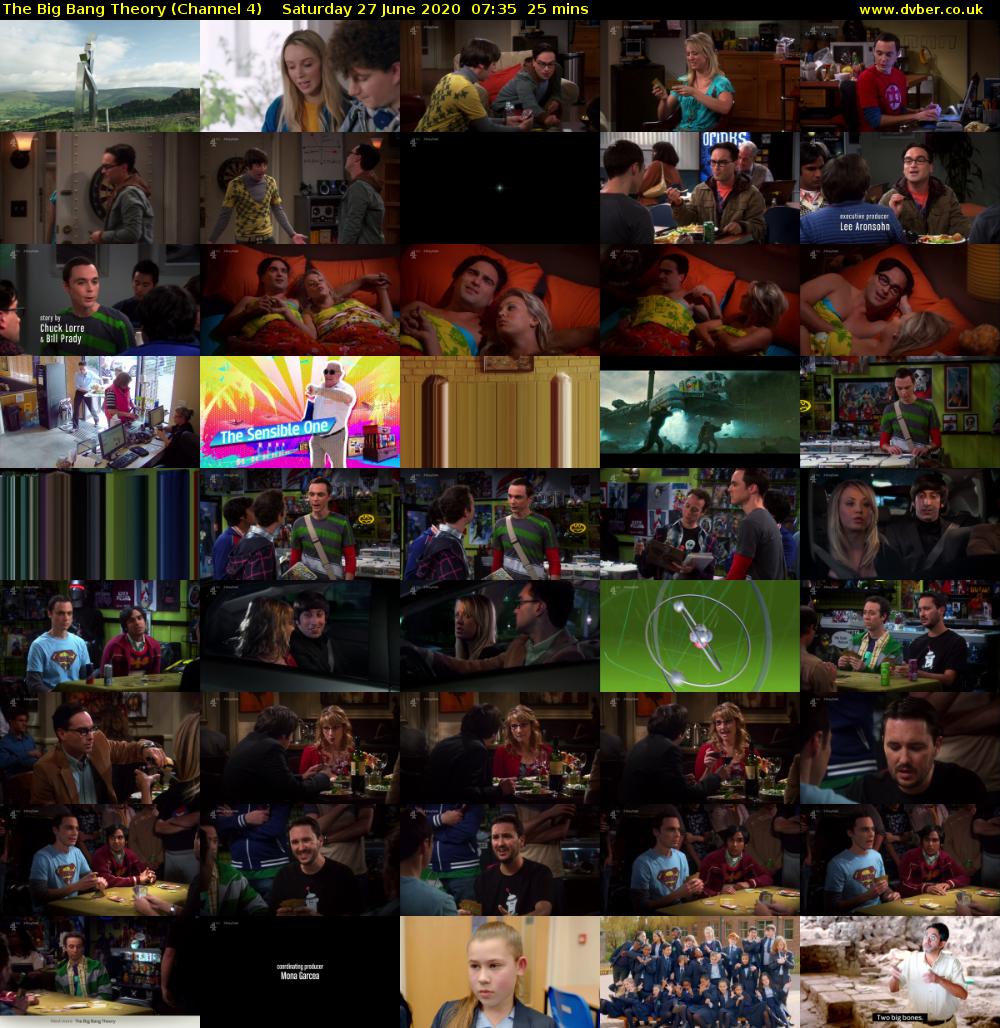 The Big Bang Theory (Channel 4) Saturday 27 June 2020 07:35 - 08:00