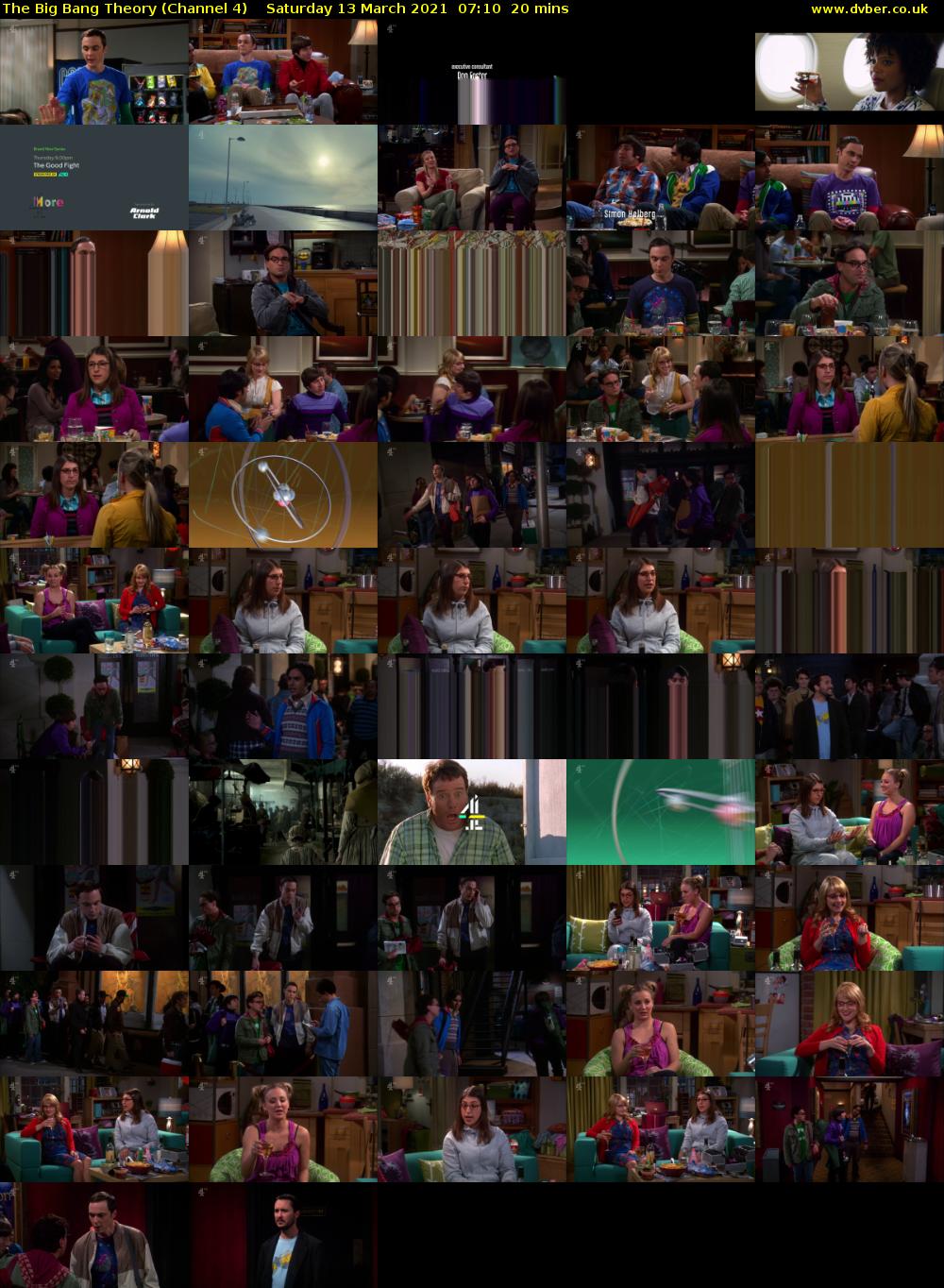 The Big Bang Theory (Channel 4) Saturday 13 March 2021 07:10 - 07:30