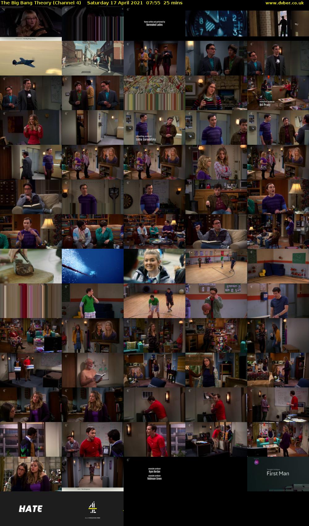 The Big Bang Theory (Channel 4) Saturday 17 April 2021 07:55 - 08:20