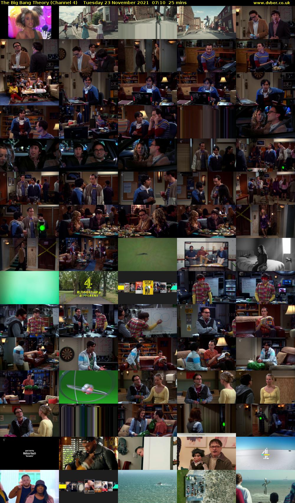 The Big Bang Theory (Channel 4) Tuesday 23 November 2021 07:10 - 07:35
