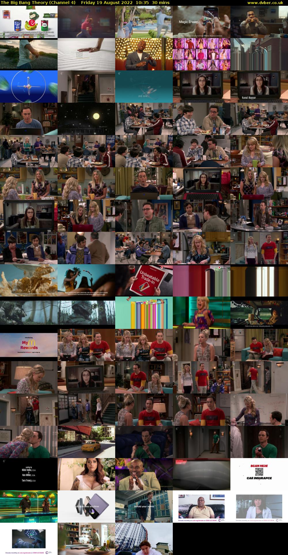 The Big Bang Theory (Channel 4) Friday 19 August 2022 10:35 - 11:05