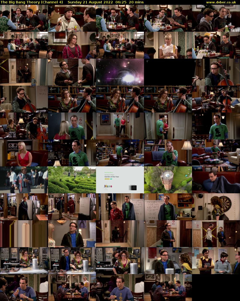 The Big Bang Theory (Channel 4) Sunday 21 August 2022 06:25 - 06:45
