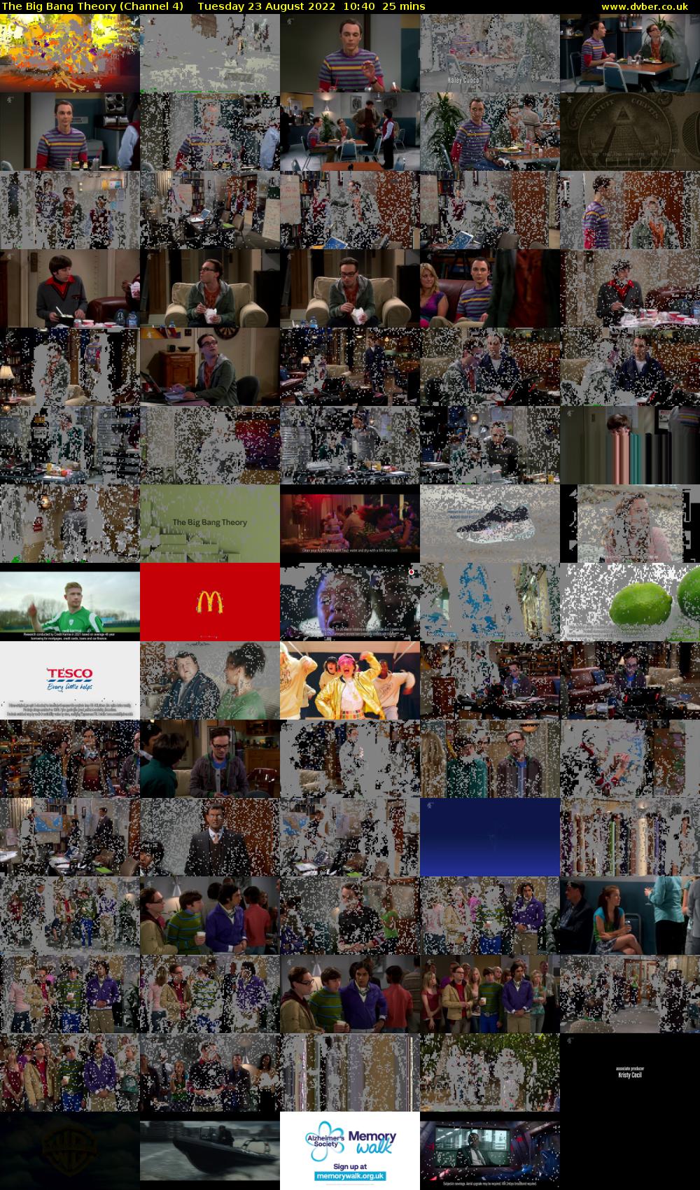 The Big Bang Theory (Channel 4) Tuesday 23 August 2022 10:40 - 11:05