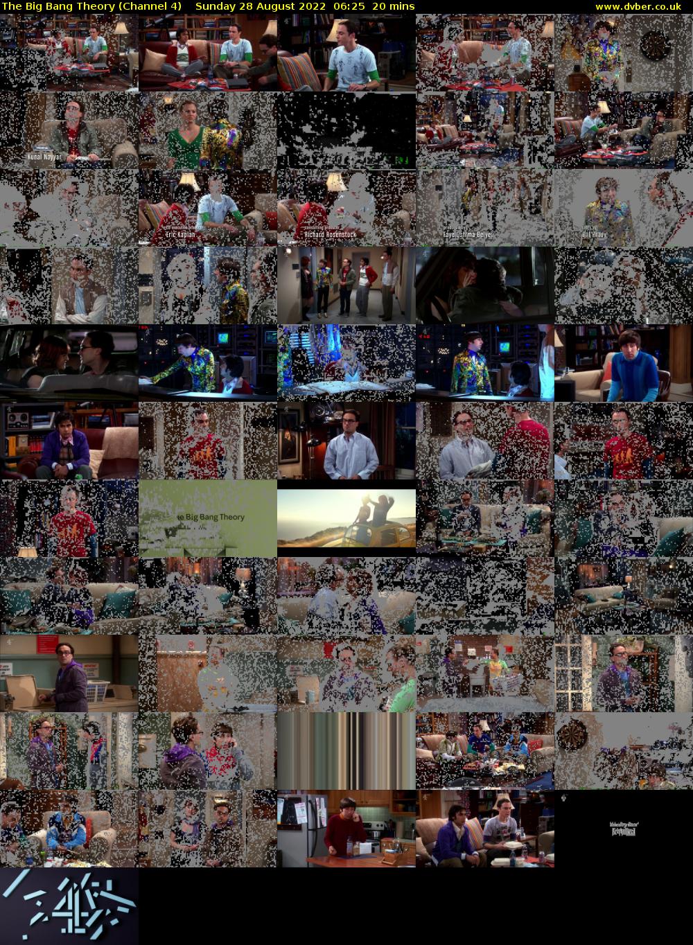 The Big Bang Theory (Channel 4) Sunday 28 August 2022 06:25 - 06:45