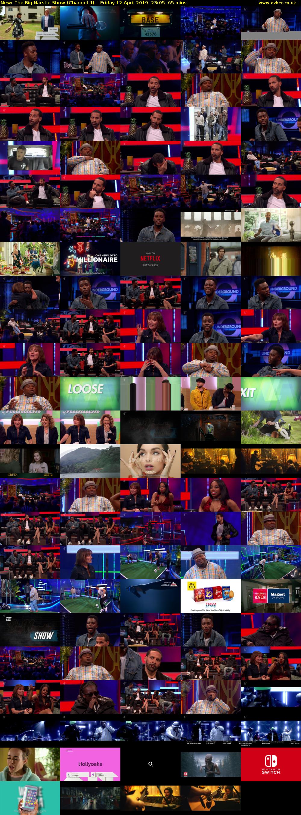 The Big Narstie Show (Channel 4) Friday 12 April 2019 23:05 - 00:10