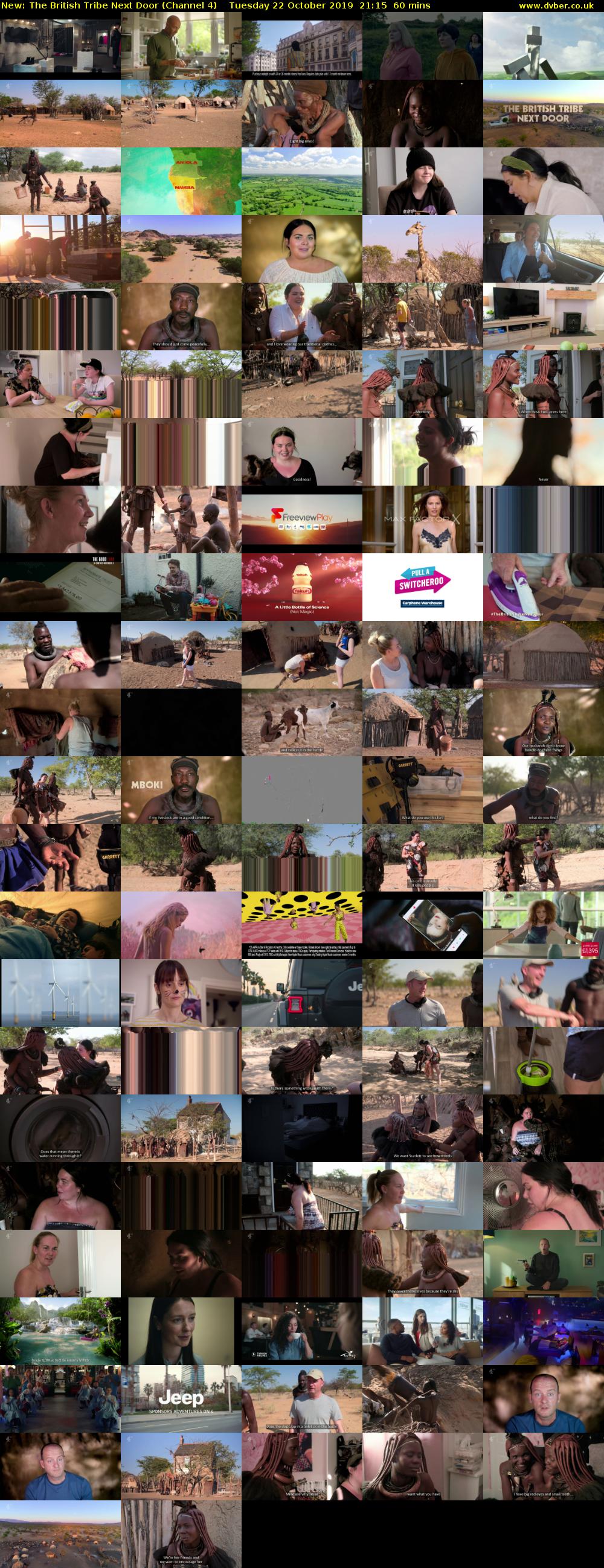 The British Tribe Next Door (Channel 4) Tuesday 22 October 2019 21:15 - 22:15