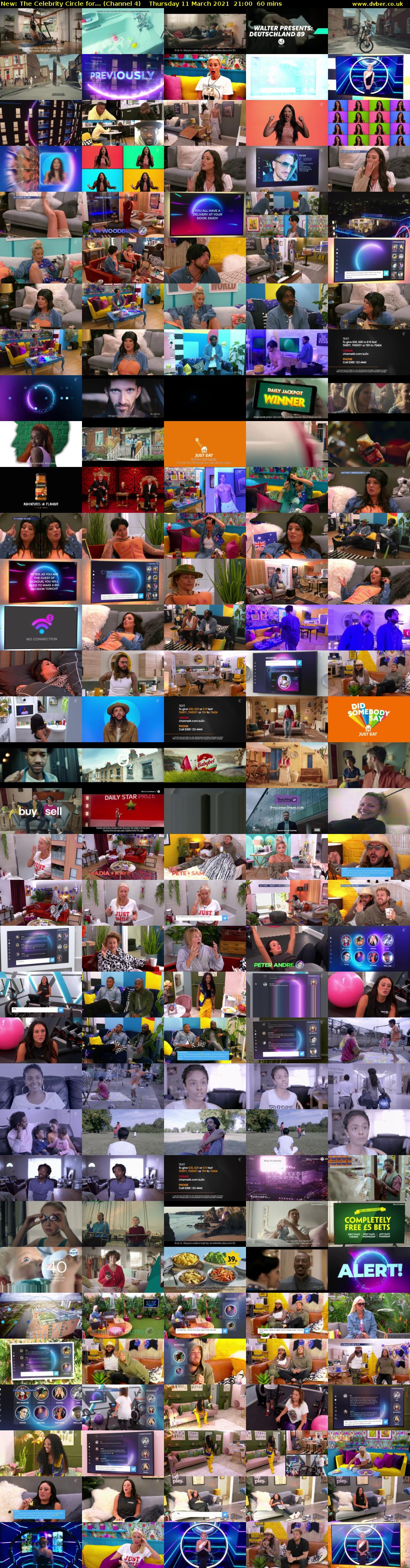 The Celebrity Circle for... (Channel 4) Thursday 11 March 2021 21:00 - 22:00