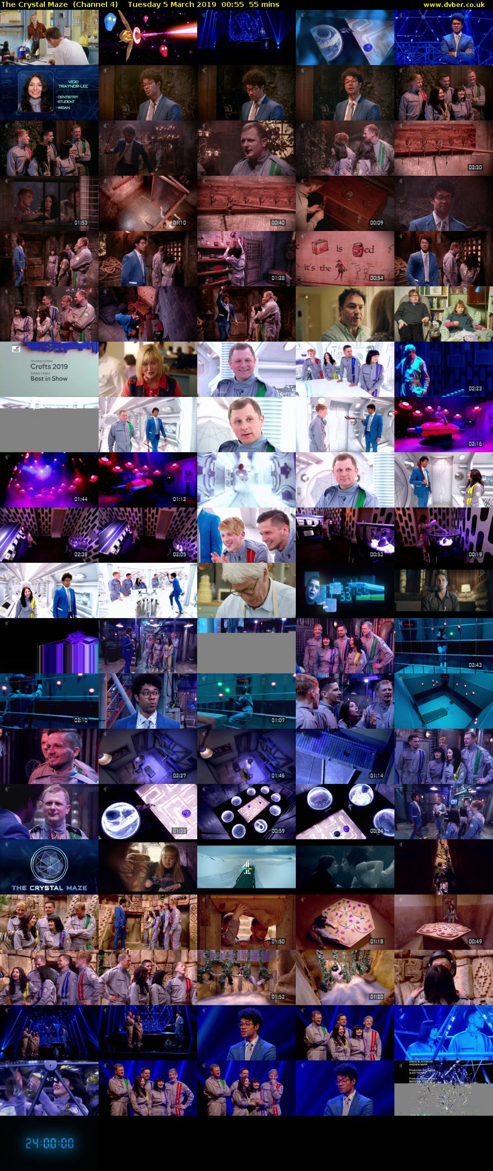The Crystal Maze  (Channel 4) Tuesday 5 March 2019 00:55 - 01:50