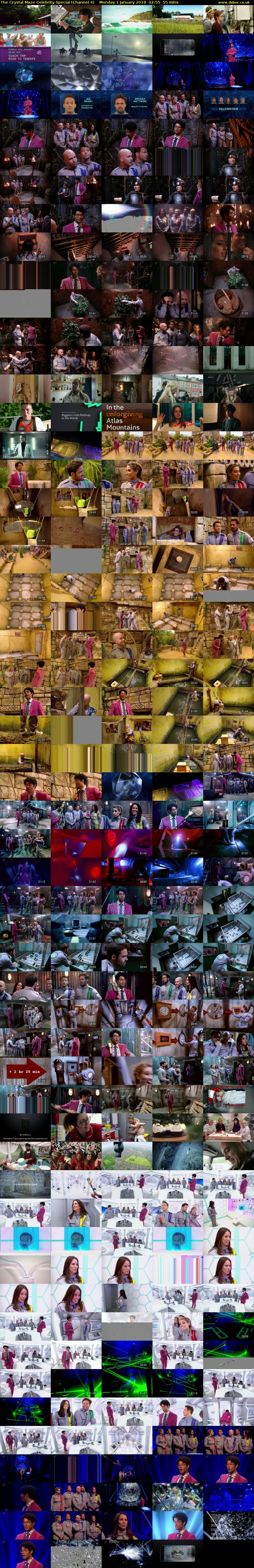 The Crystal Maze Celebrity Special (Channel 4) Monday 1 January 2018 02:55 - 03:50