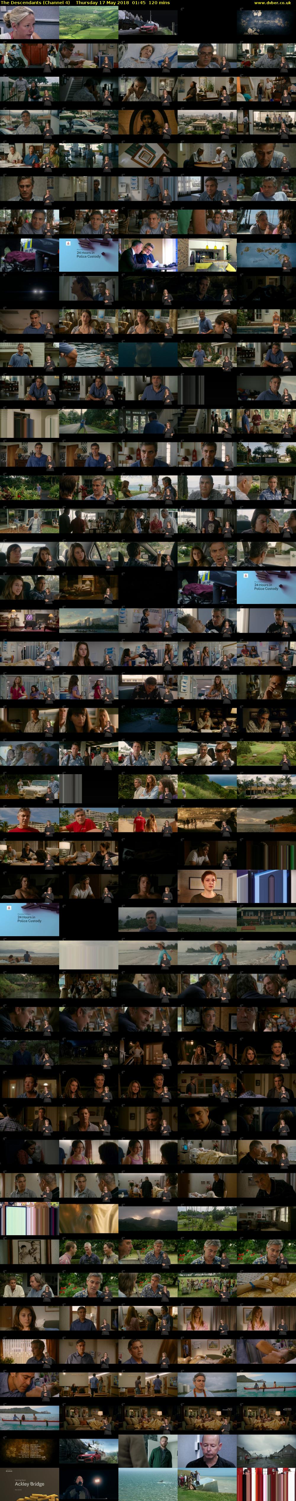 The Descendants (Channel 4) Thursday 17 May 2018 01:45 - 03:45