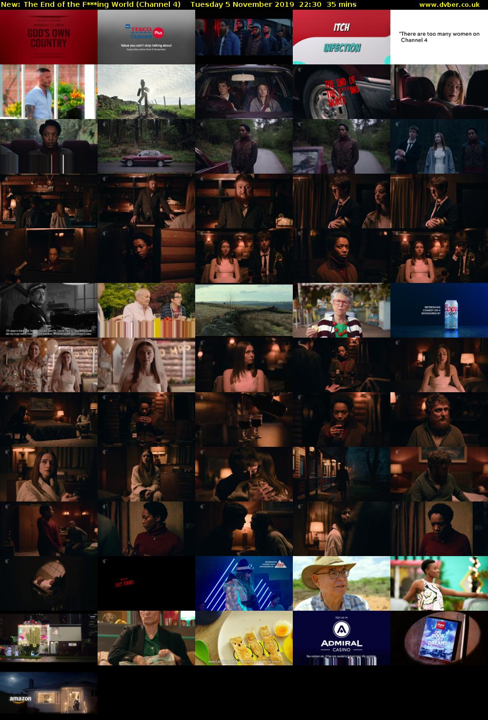 The End of the F***ing World (Channel 4) Tuesday 5 November 2019 22:30 - 23:05