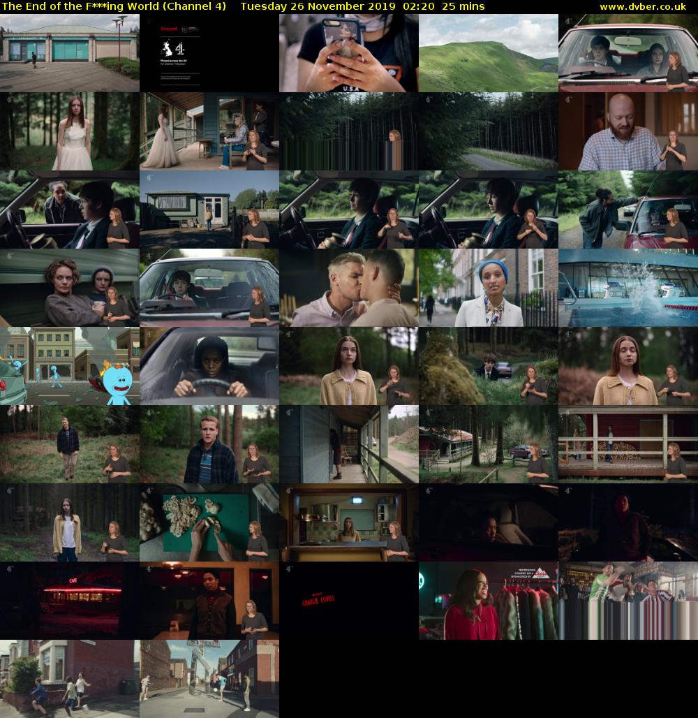 The End of the F***ing World (Channel 4) Tuesday 26 November 2019 02:20 - 02:45
