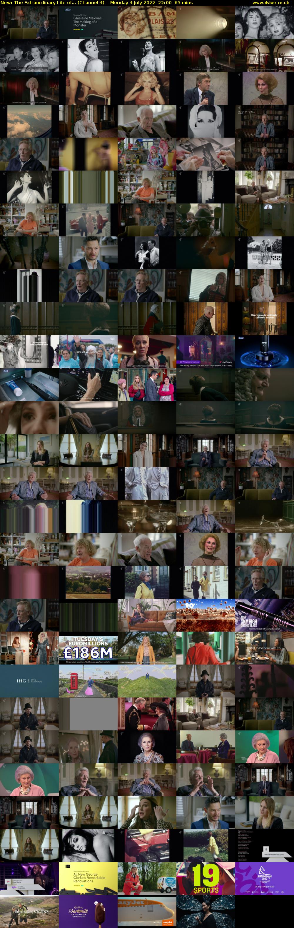 The Extraordinary Life of... (Channel 4) Monday 4 July 2022 22:00 - 23:05