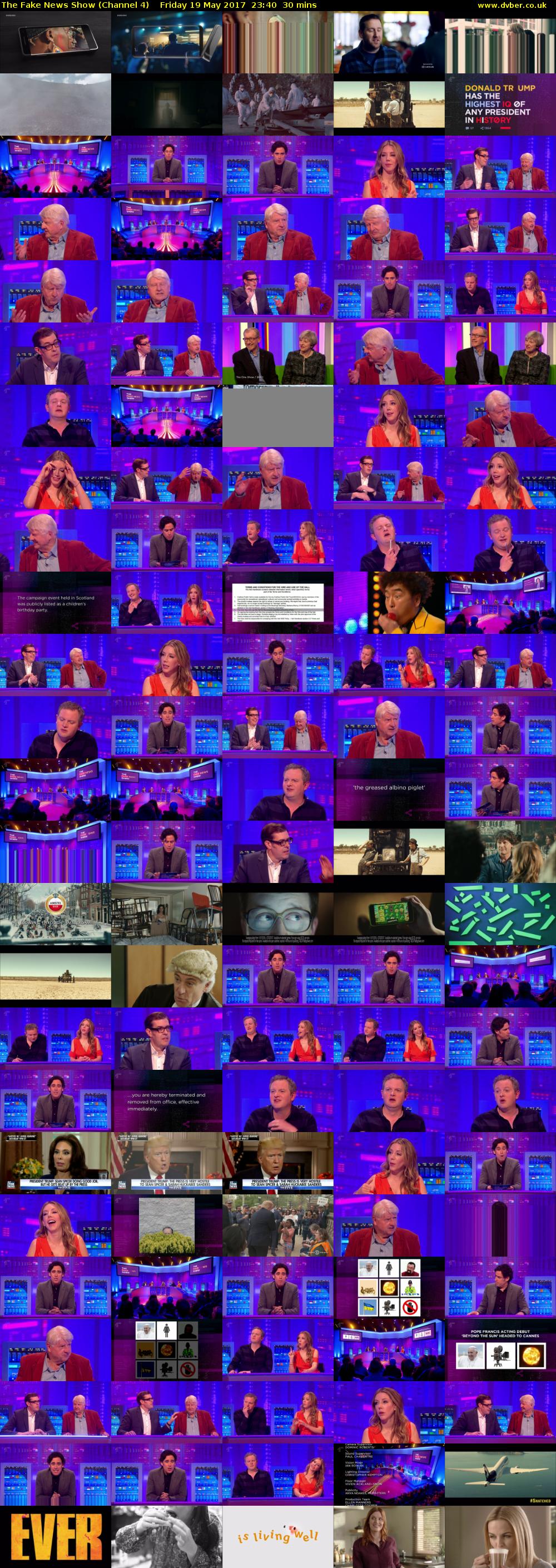 The Fake News Show (Channel 4) Friday 19 May 2017 23:40 - 00:10