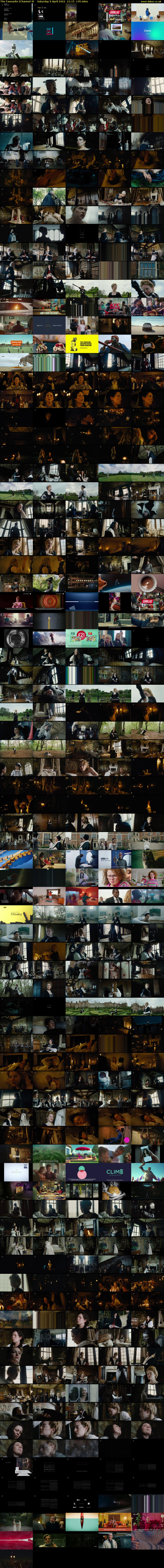 The Favourite (Channel 4) Saturday 9 April 2022 21:15 - 23:40