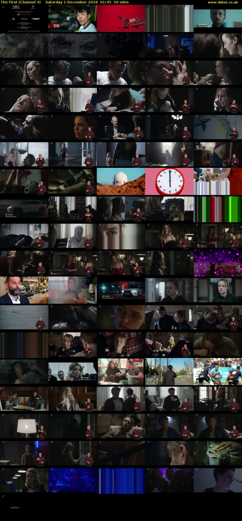 The First (Channel 4) Saturday 1 December 2018 01:45 - 02:35