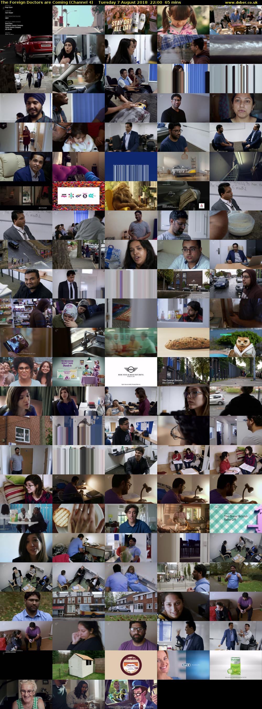 The Foreign Doctors are Coming (Channel 4) Tuesday 7 August 2018 22:00 - 23:05