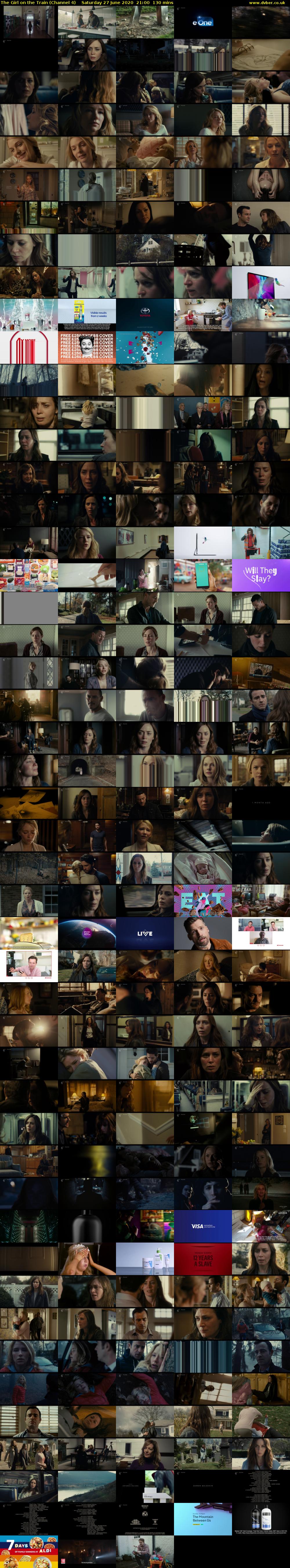 The Girl on the Train (Channel 4) Saturday 27 June 2020 21:00 - 23:10