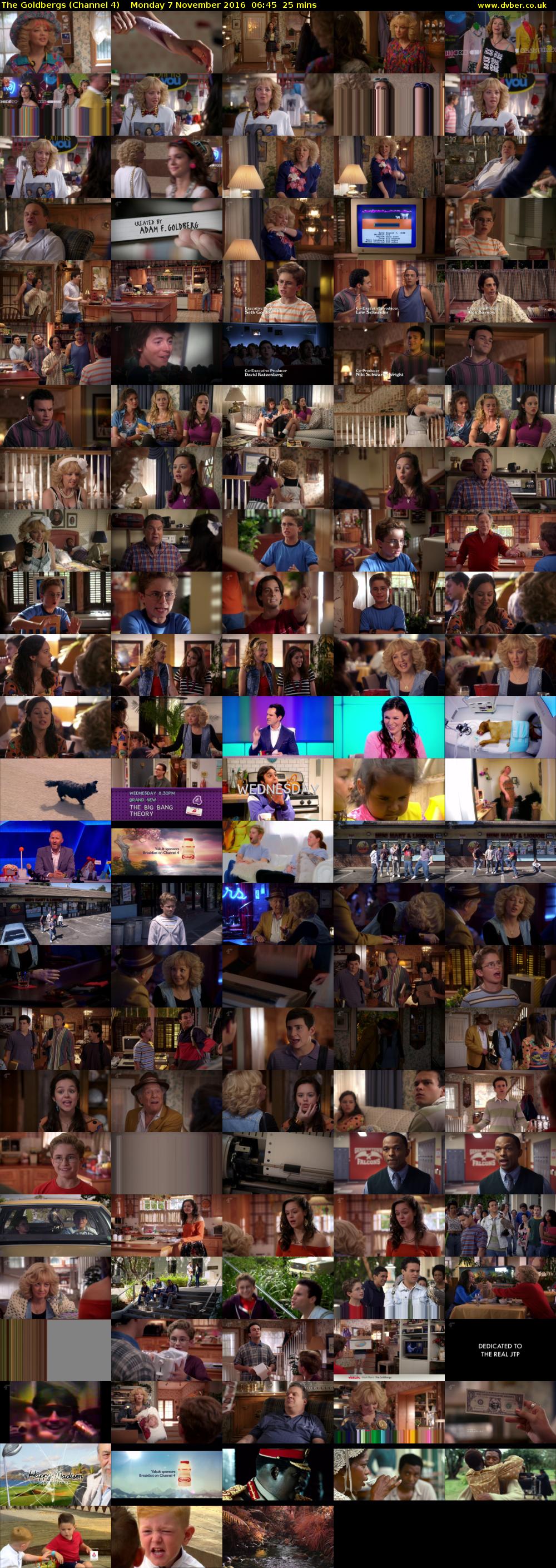 The Goldbergs (Channel 4) Monday 7 November 2016 06:45 - 07:10