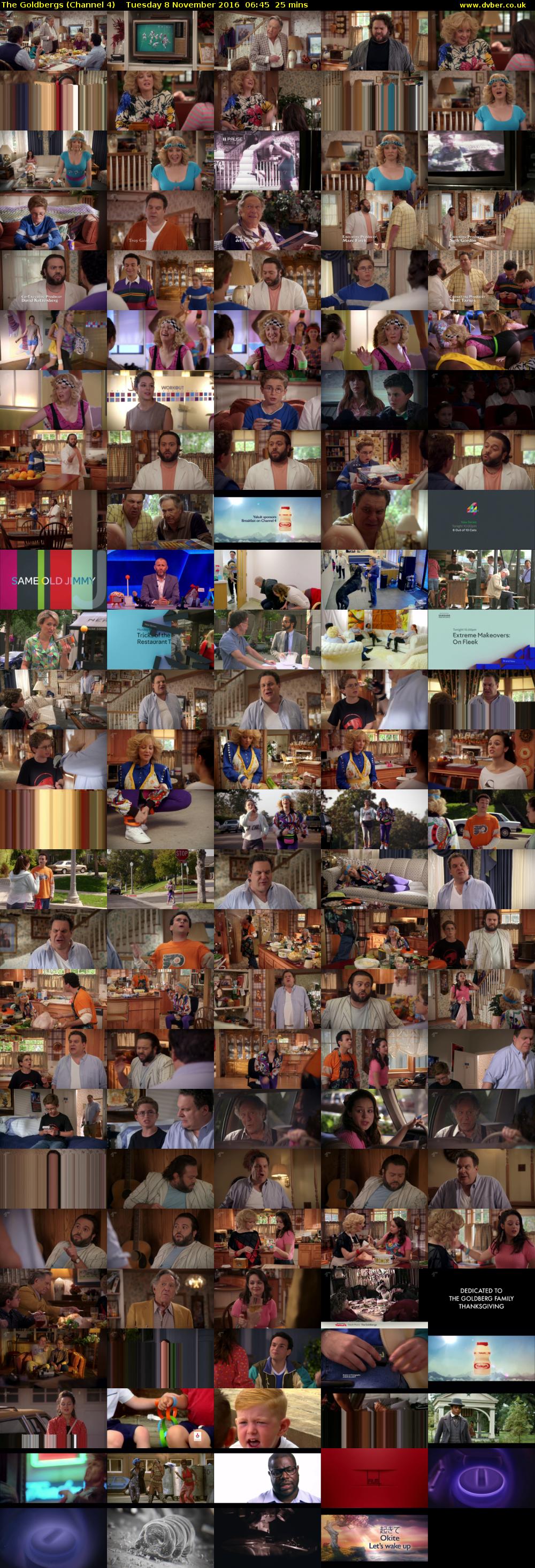 The Goldbergs (Channel 4) Tuesday 8 November 2016 06:45 - 07:10