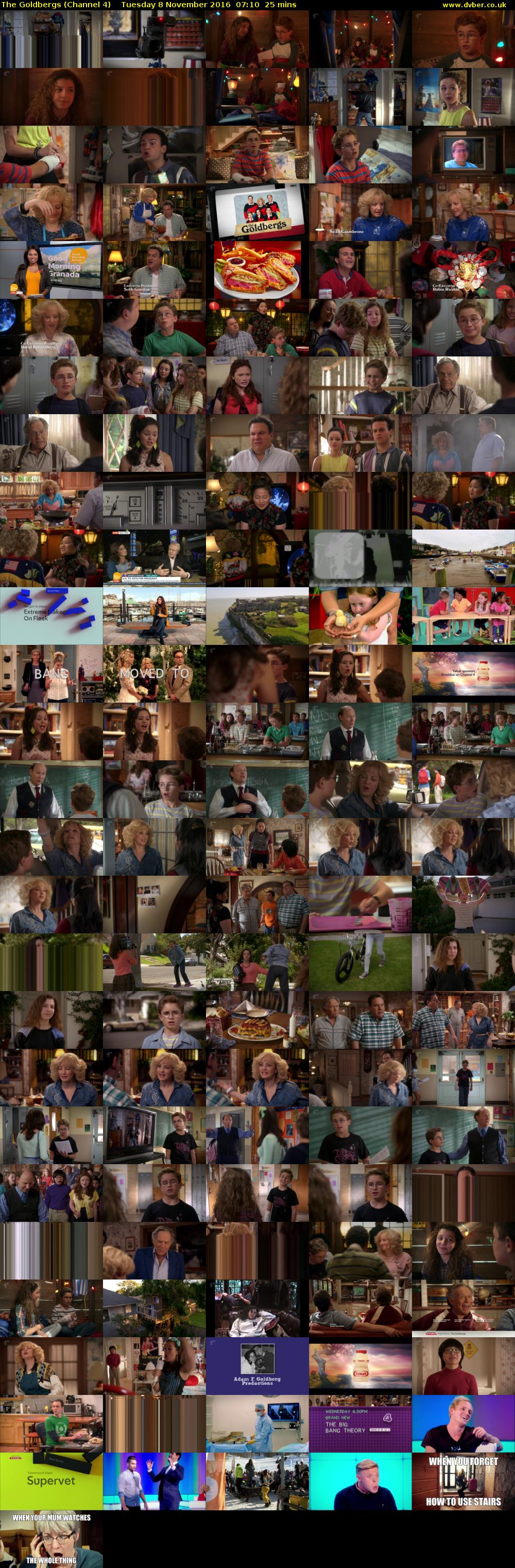 The Goldbergs (Channel 4) Tuesday 8 November 2016 07:10 - 07:35