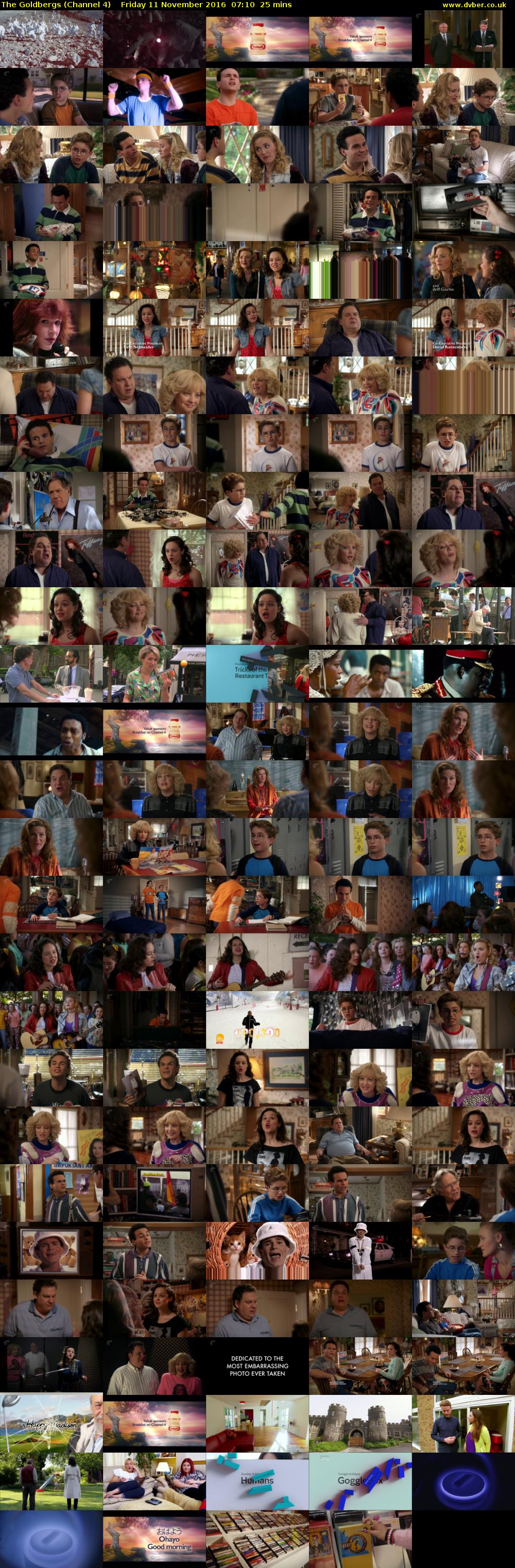 The Goldbergs (Channel 4) Friday 11 November 2016 07:10 - 07:35