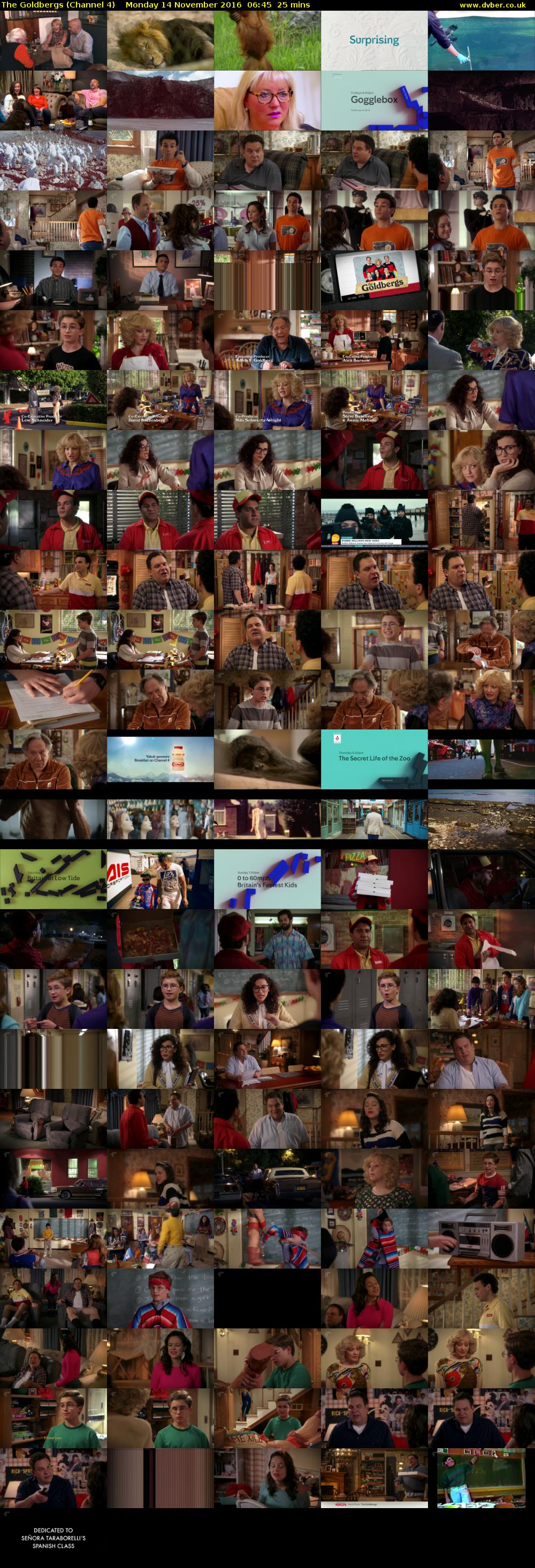 The Goldbergs (Channel 4) Monday 14 November 2016 06:45 - 07:10