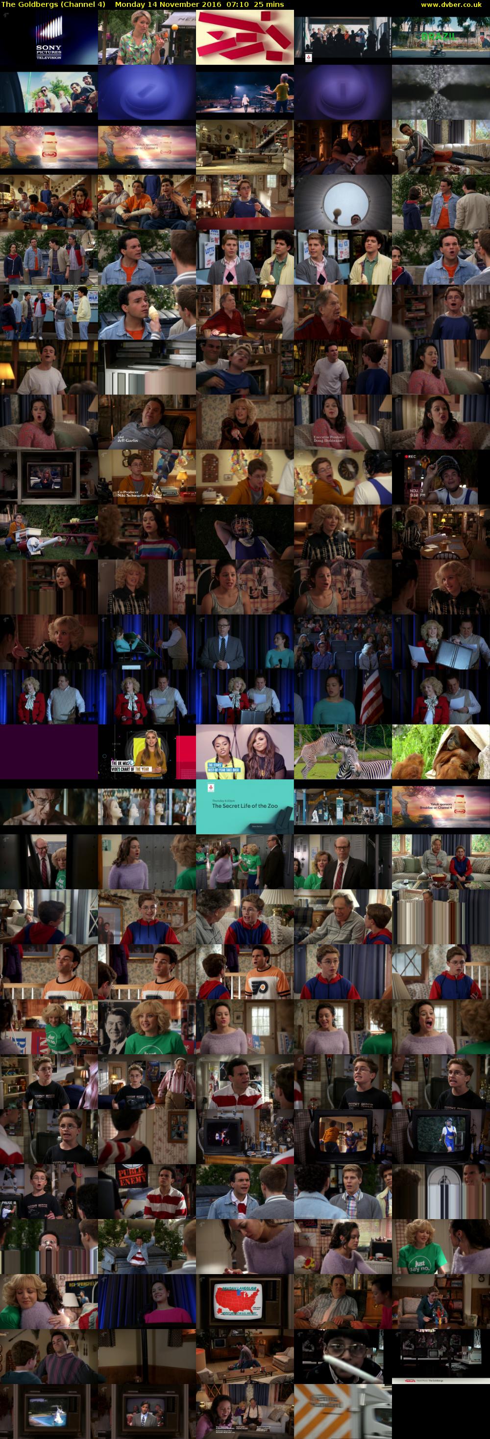 The Goldbergs (Channel 4) Monday 14 November 2016 07:10 - 07:35