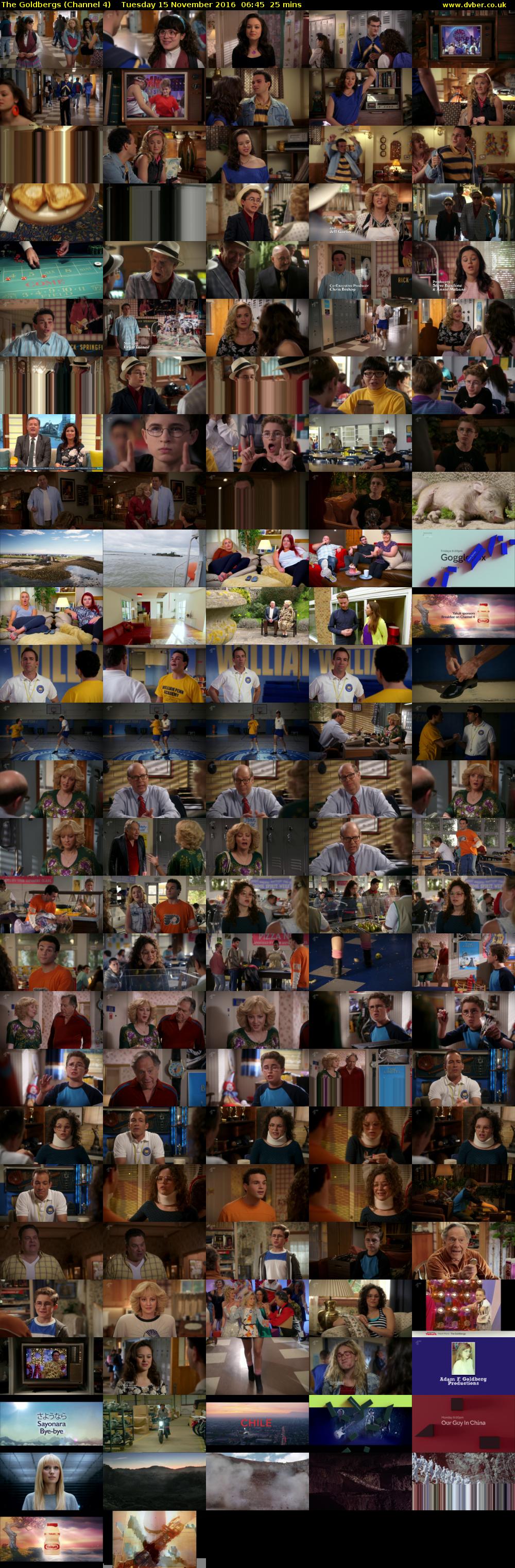 The Goldbergs (Channel 4) Tuesday 15 November 2016 06:45 - 07:10