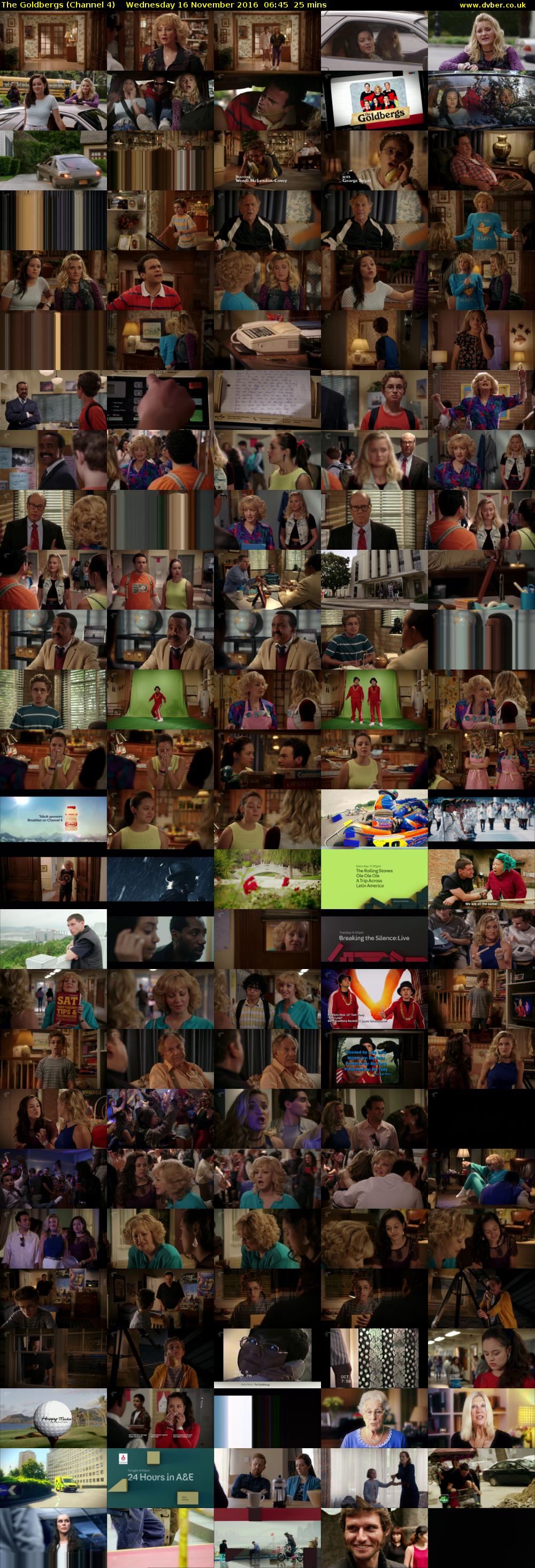 The Goldbergs (Channel 4) Wednesday 16 November 2016 06:45 - 07:10