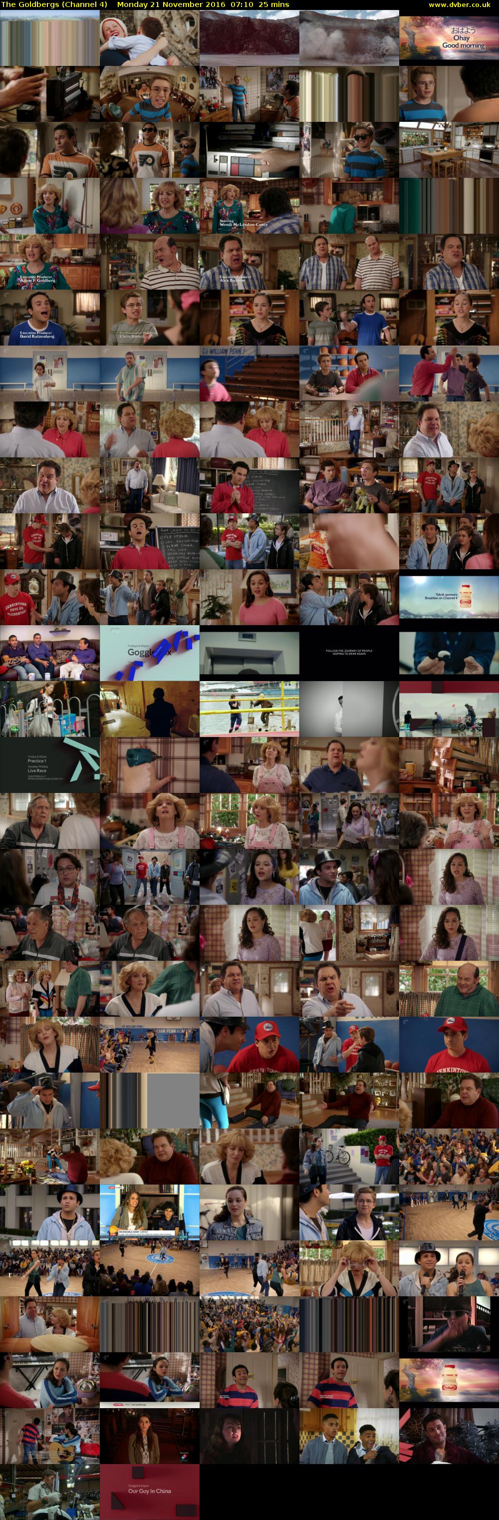 The Goldbergs (Channel 4) Monday 21 November 2016 07:10 - 07:35