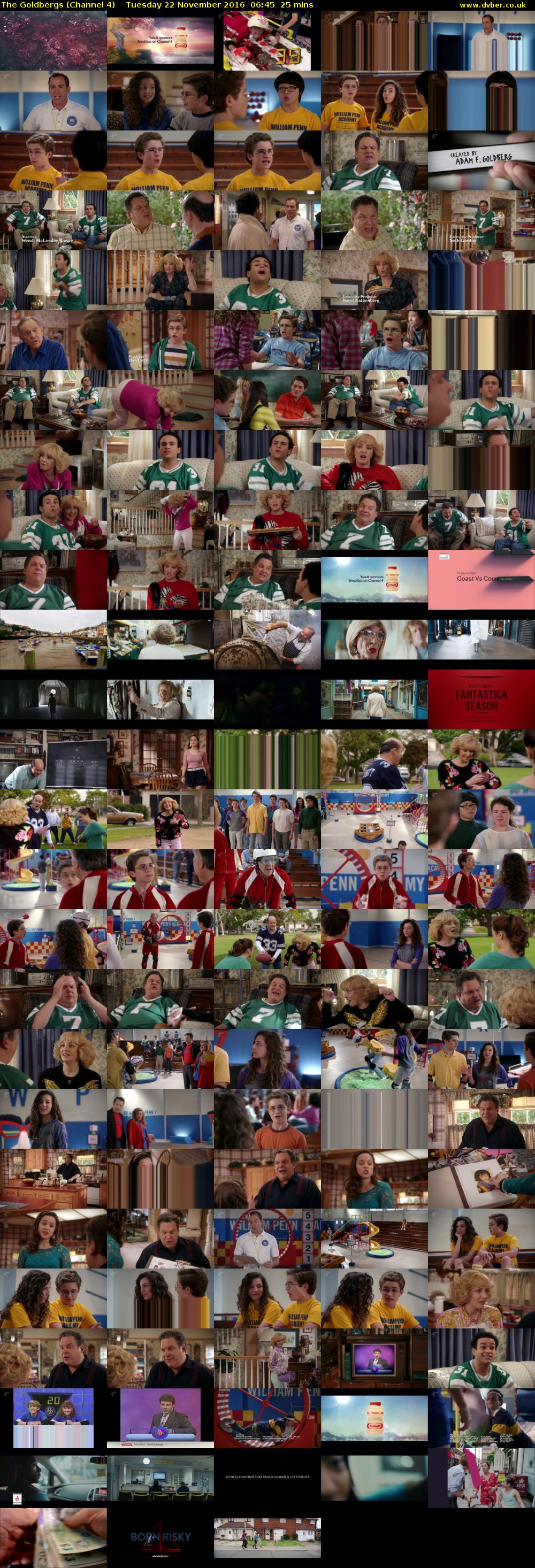 The Goldbergs (Channel 4) Tuesday 22 November 2016 06:45 - 07:10