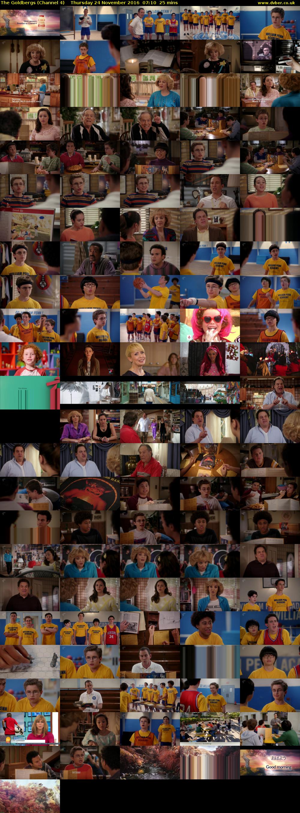 The Goldbergs (Channel 4) Thursday 24 November 2016 07:10 - 07:35
