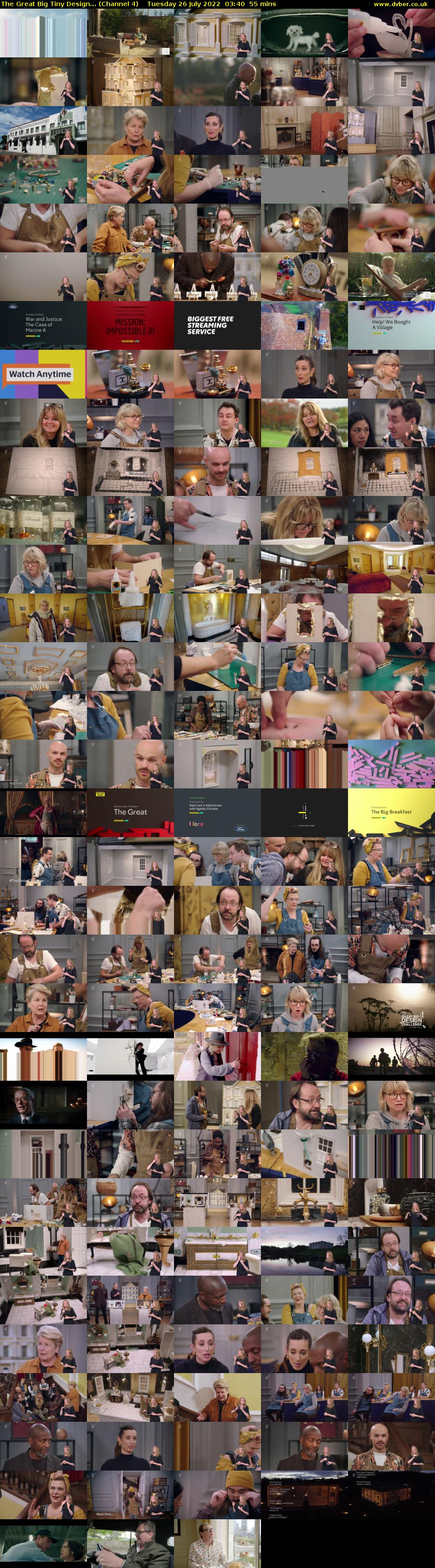 The Great Big Tiny Design... (Channel 4) Tuesday 26 July 2022 03:40 - 04:35