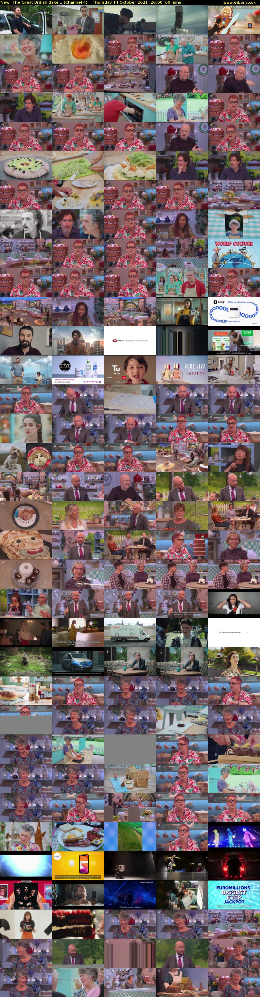 The Great British Bake... (Channel 4) Thursday 14 October 2021 20:00 - 21:00