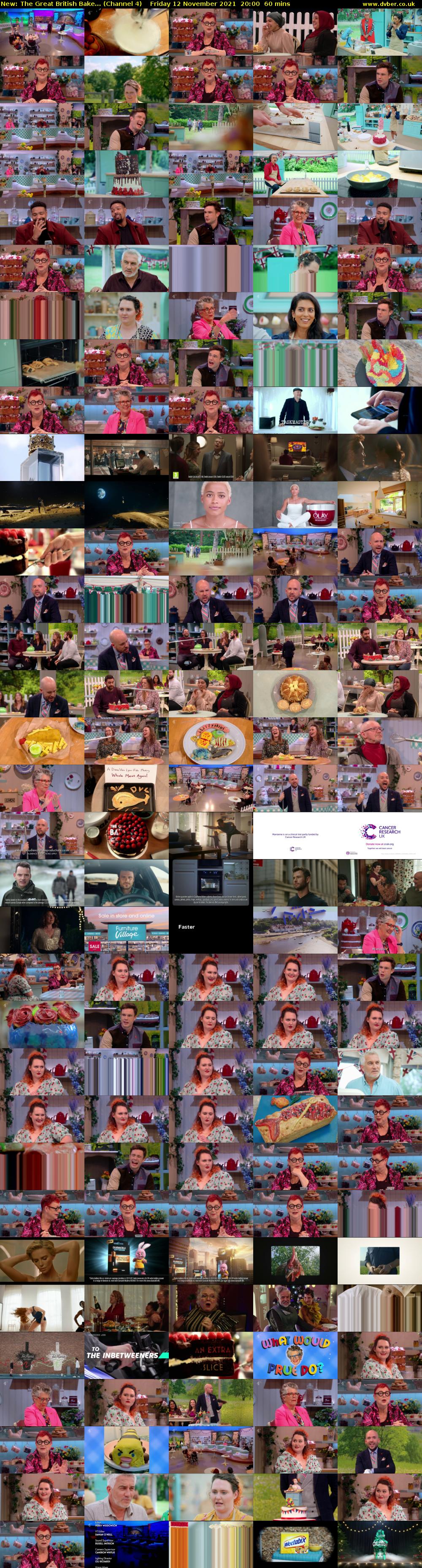 The Great British Bake... (Channel 4) Friday 12 November 2021 20:00 - 21:00