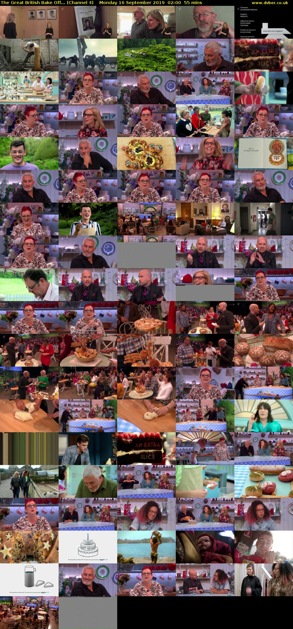The Great British Bake Off... (Channel 4) Monday 16 September 2019 02:00 - 02:55