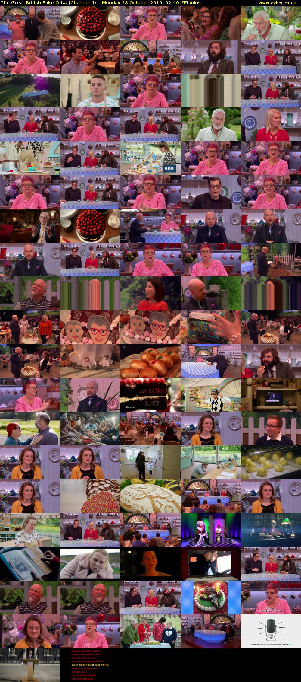 The Great British Bake Off... (Channel 4) Monday 28 October 2019 02:40 - 03:35