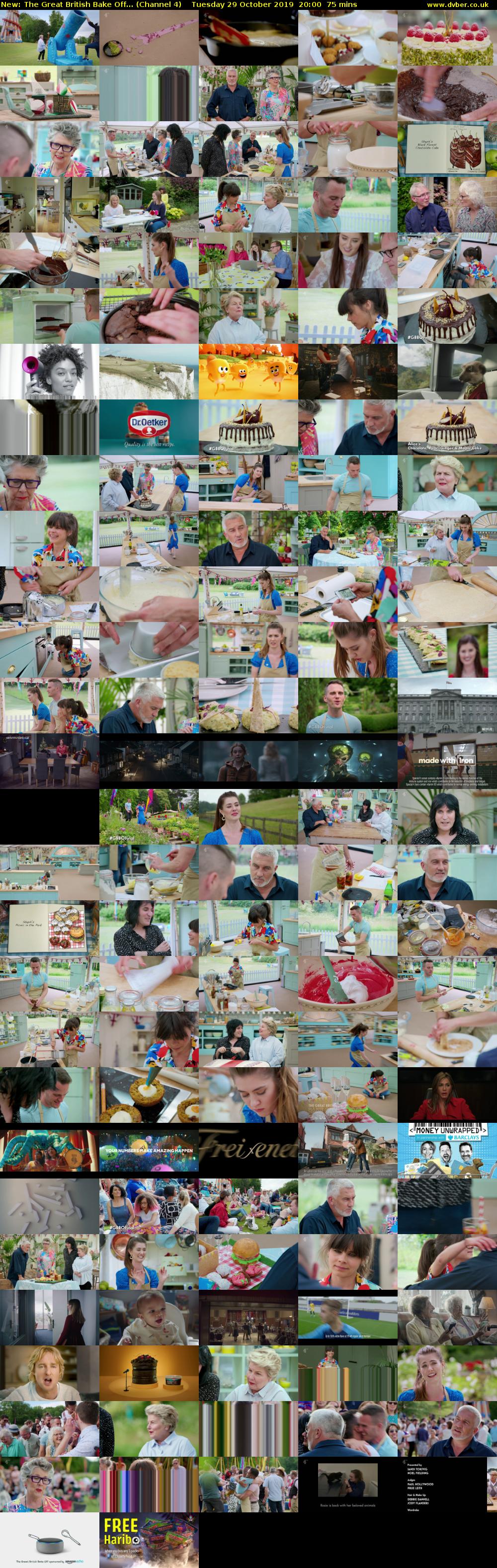 The Great British Bake Off... (Channel 4) Tuesday 29 October 2019 20:00 - 21:15