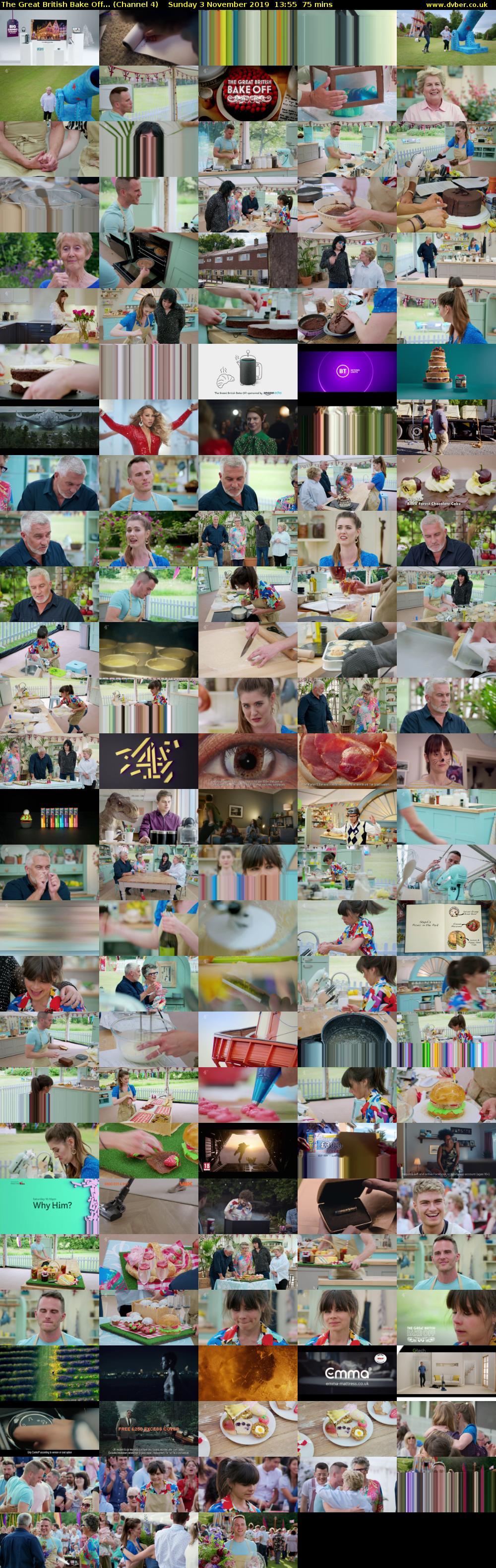 The Great British Bake Off... (Channel 4) Sunday 3 November 2019 13:55 - 15:10